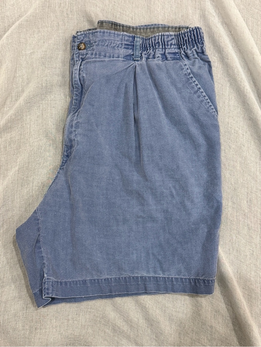 Vintage Puritan  Men's Blue Flat Front Shorts  100% Cotton Sz. 40 Preppy